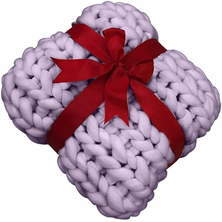 i@home handmade chunky weighted knitted blanket wholesale