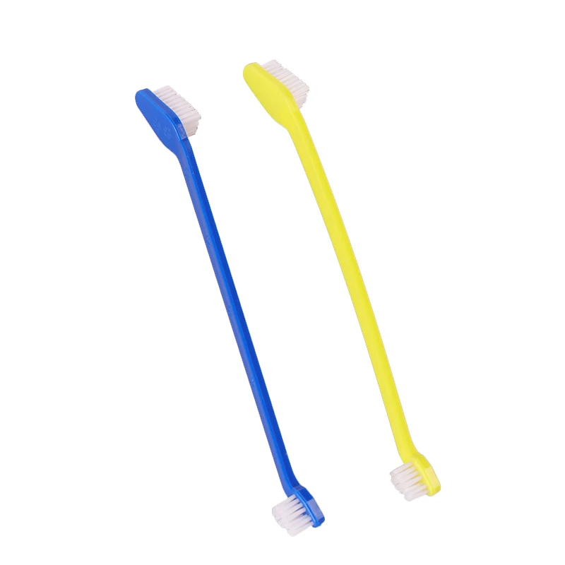 Double-head Pet Toothbrush for Dogs, Cats with handle