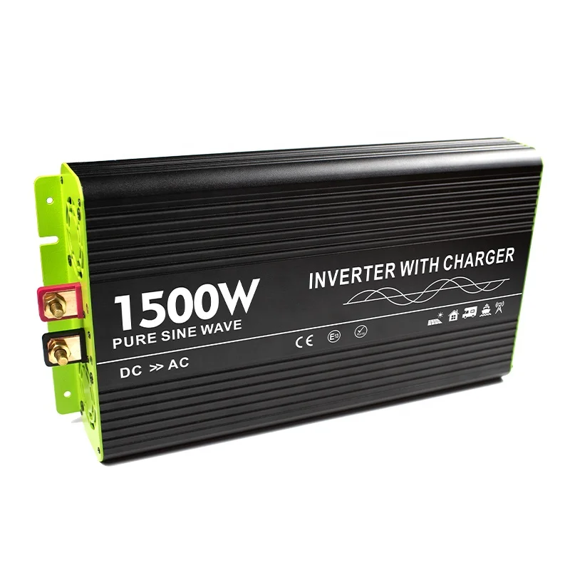 smart UPS 12v 220v 1500w inverter with battery charger for backup power
