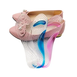 Самая популярная прозрачная двухногая семь точечная стелька силиконовая Массажная вставка под заказ ортопедическая полиуретановая гелевая стелька