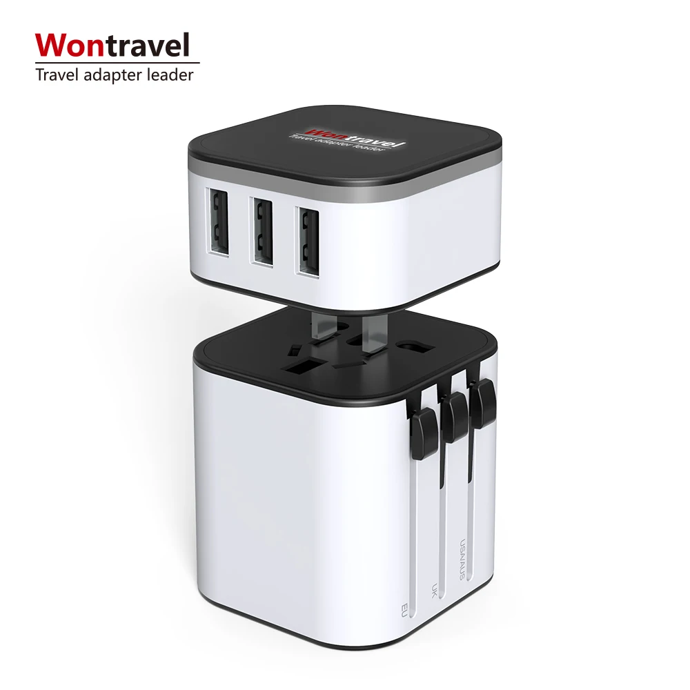 Wontravel hot selling 240v plug adapter all in one electrical items 3 pin power adapter