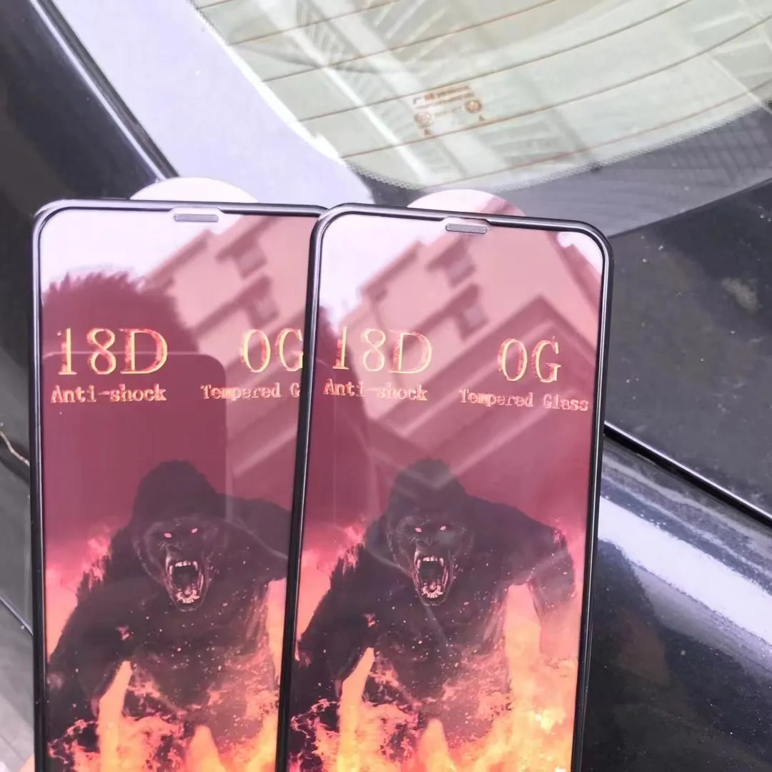 New Gorilla Tempered Glass 18D Vidrio Templado For iPhone 12 13 Pro Full Screen Protector de pantalla
