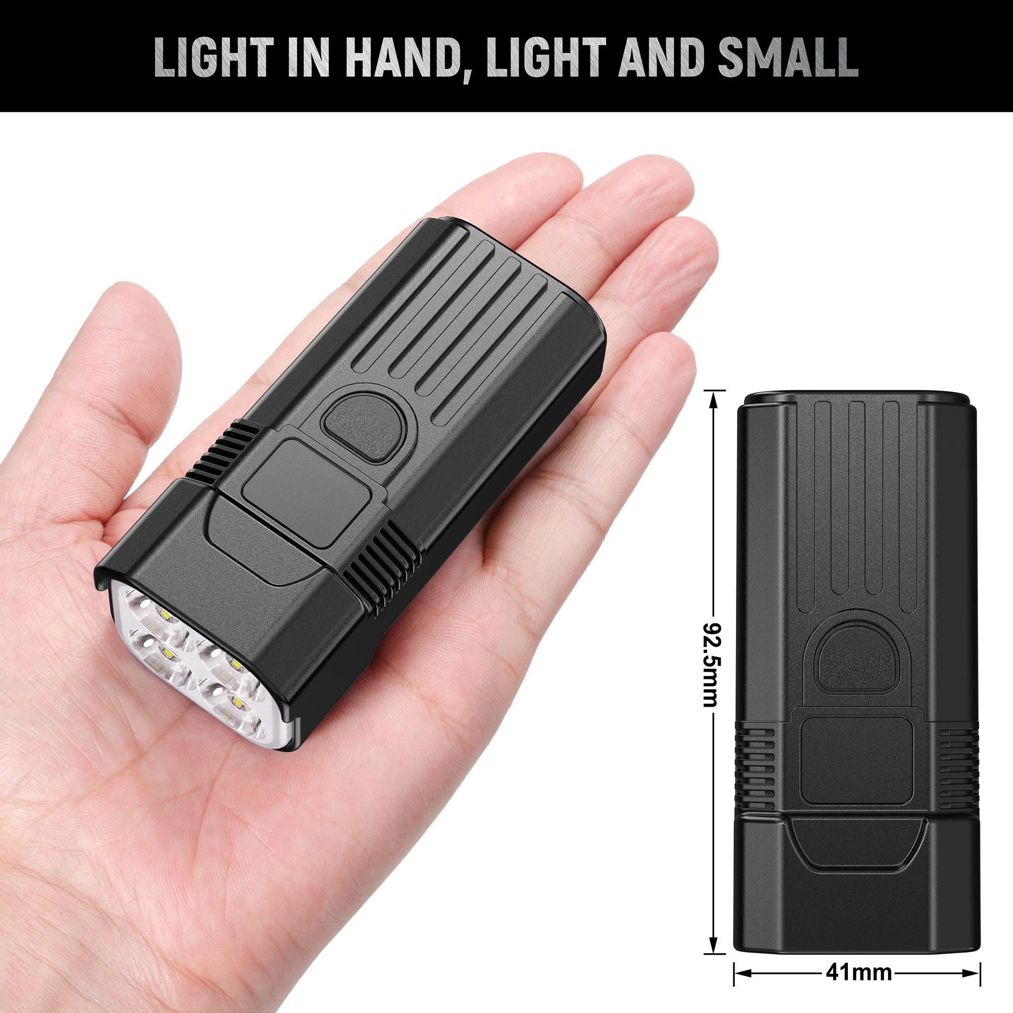 Custom Logo Super Bright Flashlight Rechargeable Bicycle Light Dimmable LED Bike Light