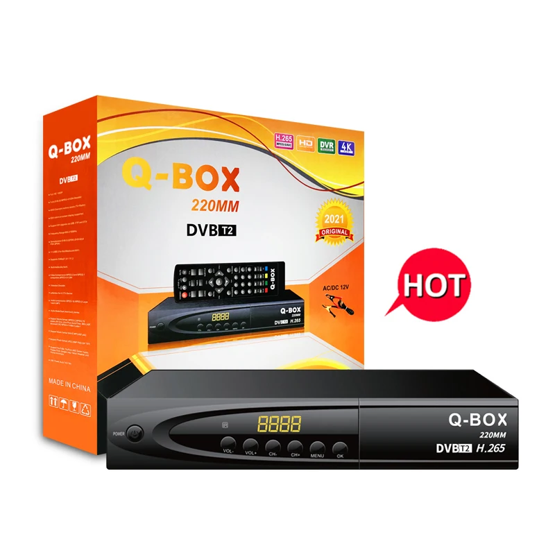 Q-Box 220 мм заводская поставка антенный приемник бесплатные каналы t2 декодер тв-приставка 7T00Z WIFI FTA t2 телеприставка