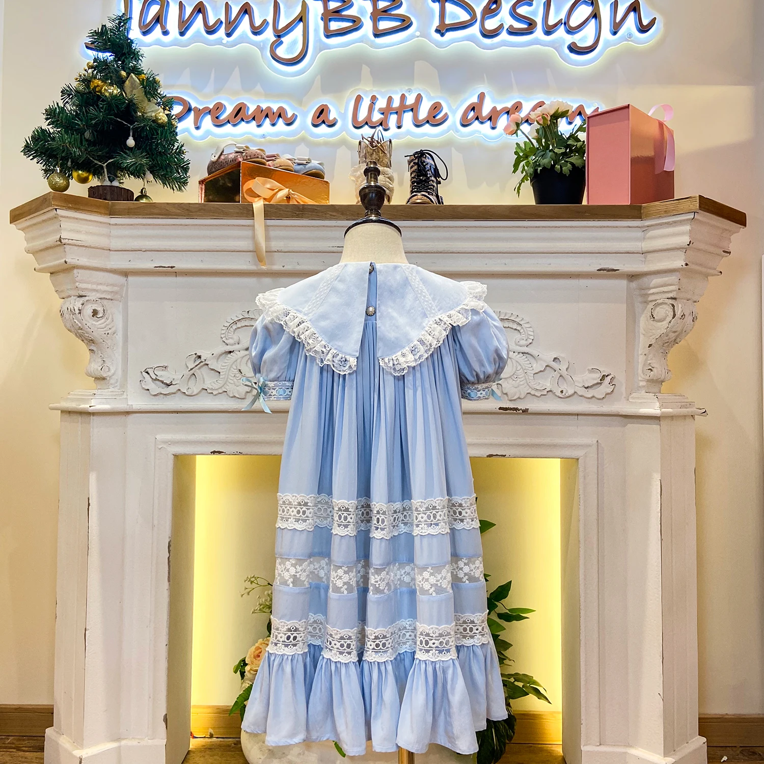 christening dress for baby girl gown dress for baby girl 2 - 14 yrs cotton smocked baby girl Heirloom Dress