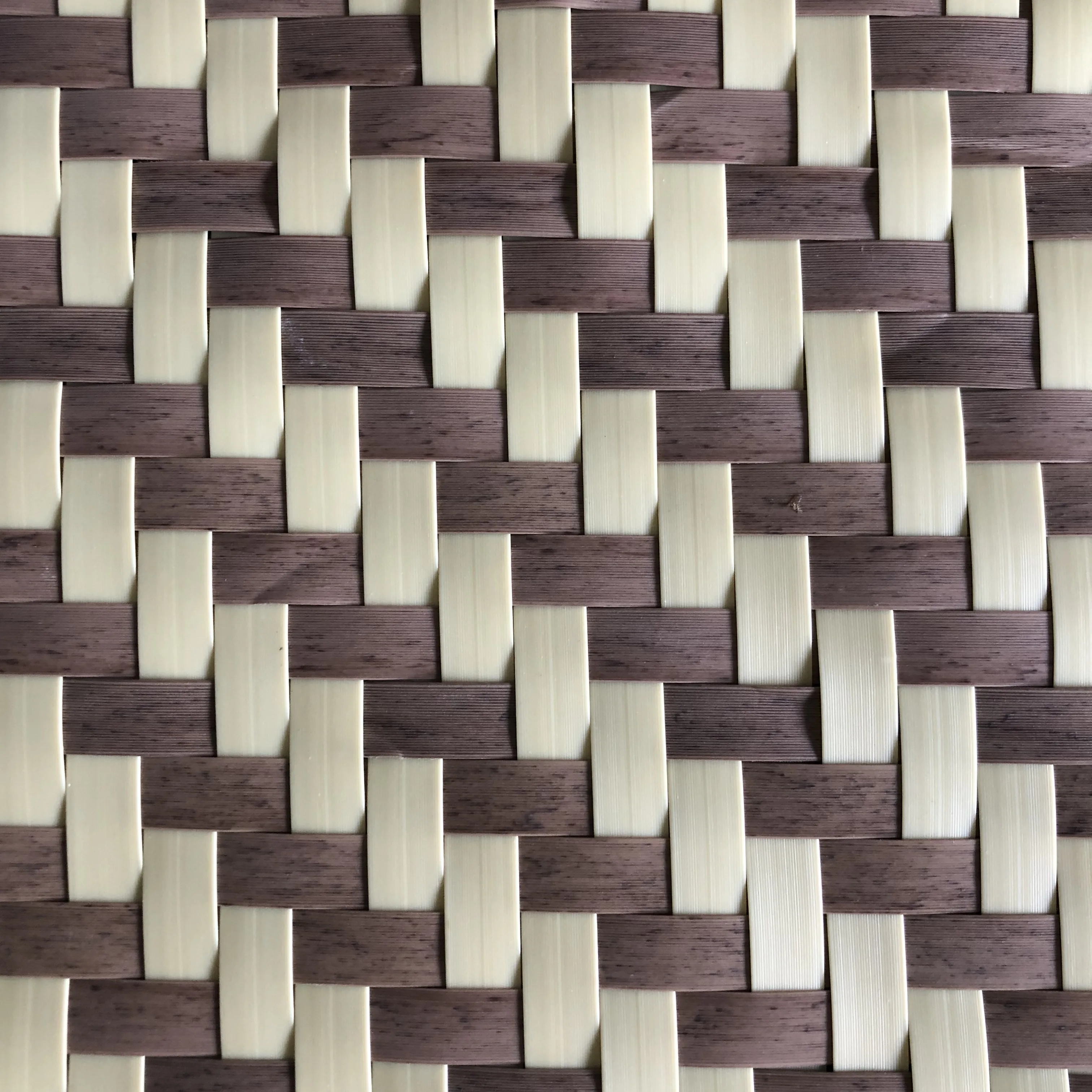 Synthetic Artificial Plastic Faux Bamboo Weave Mat with good quality and low price