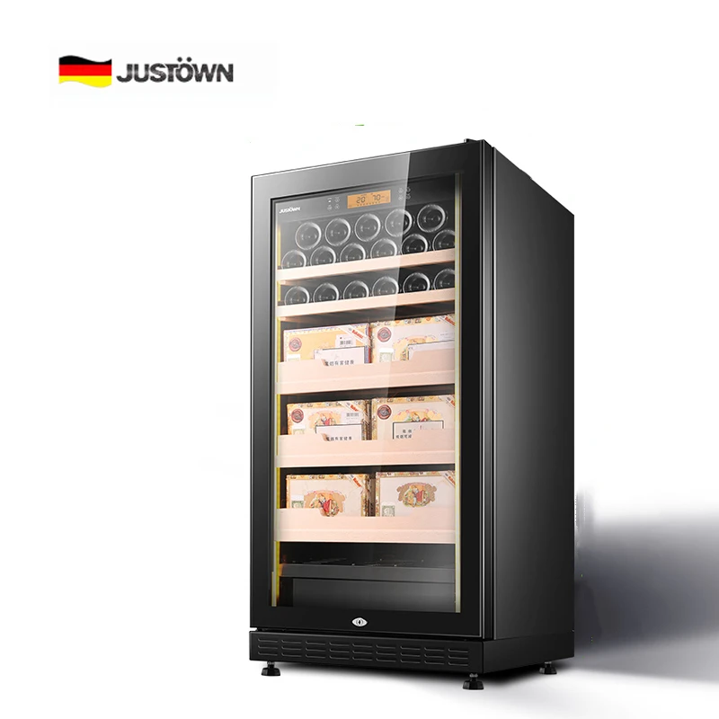 
backwoods Cigar Humidor Cooler Electric Cabinet Constant Accurate Humidifying Fan Cooling Compressor No Frost Spain Cedar 