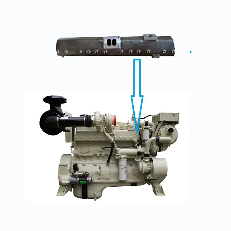 Exhaust manifold  3419130 3008590  3063487 suitable for cummins NTA855 engine