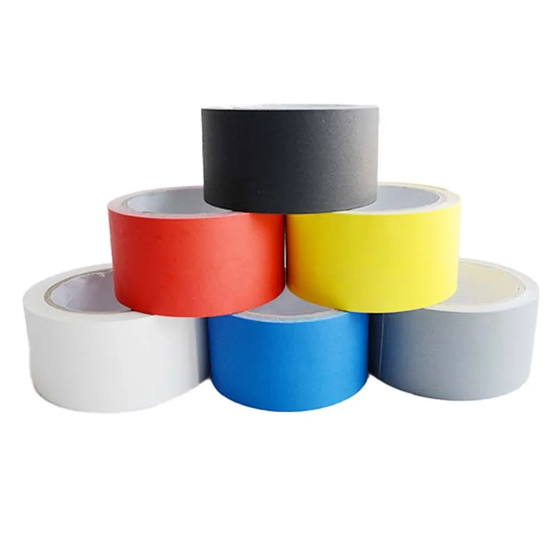 Duct Tear Custom Matte Hot Melt Printed Gaffers 210U No-Residue stage black gaffer tape in matt color blue