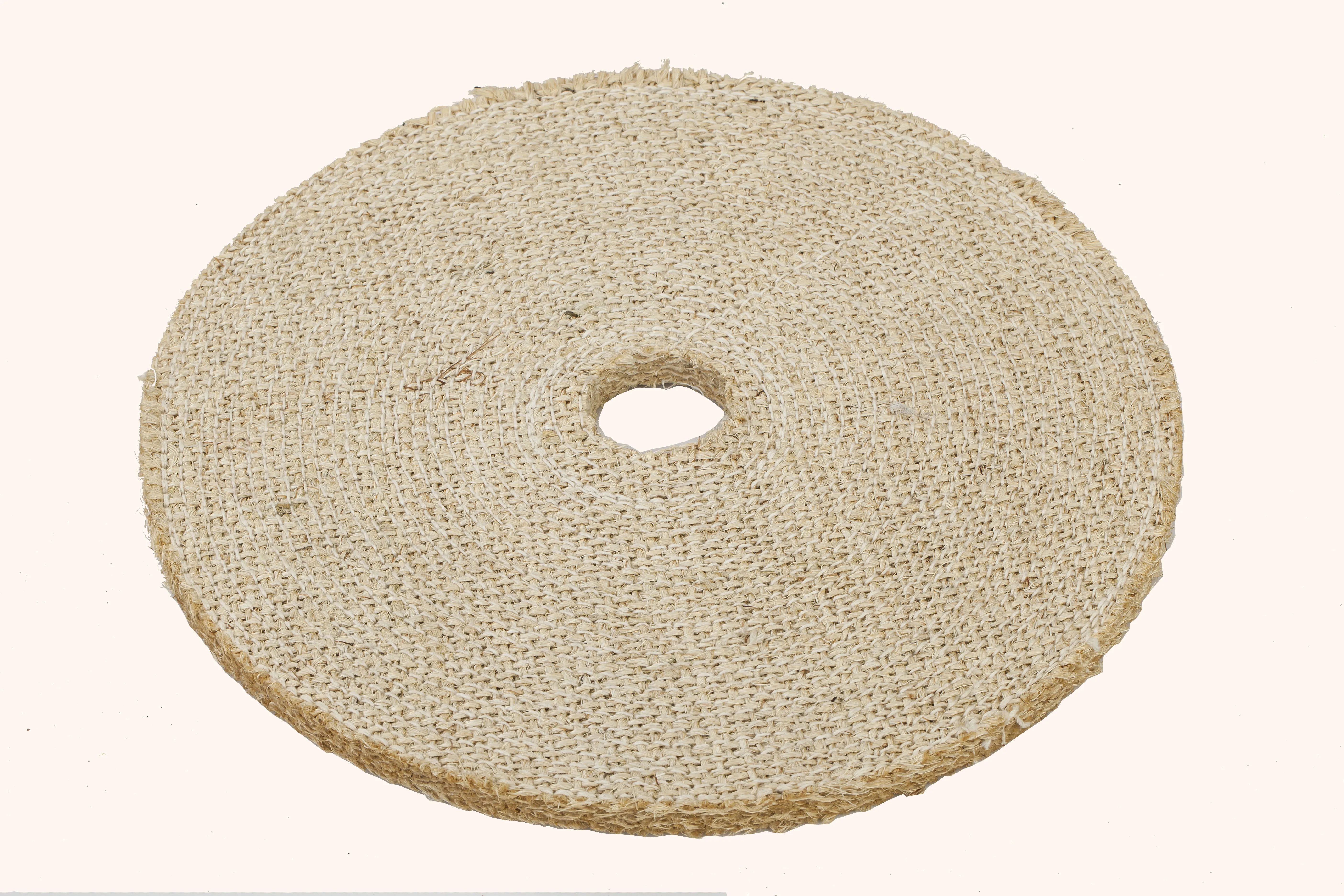 Sisal cloth polishing wheel sisal polishing wheels for stainless steel cutting abrsaive