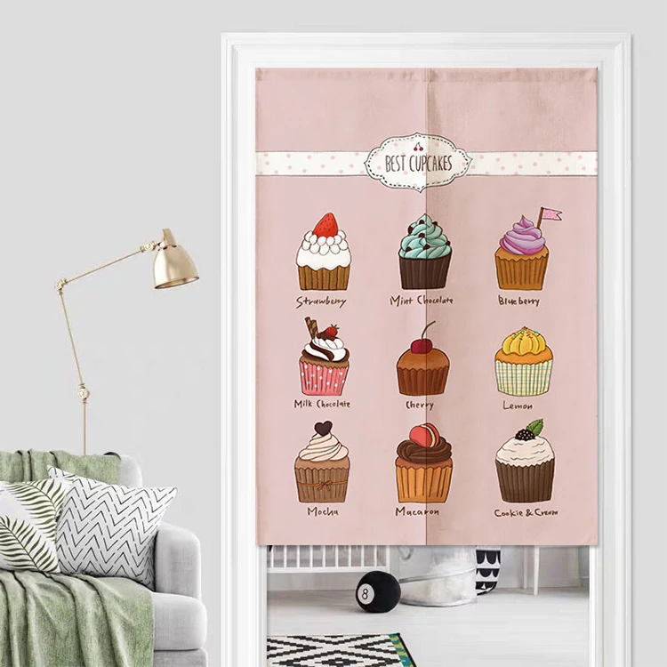 Commercial partition curtains custom-made non-perforated dining room cover curtains kitchen door curtains anti-smoke