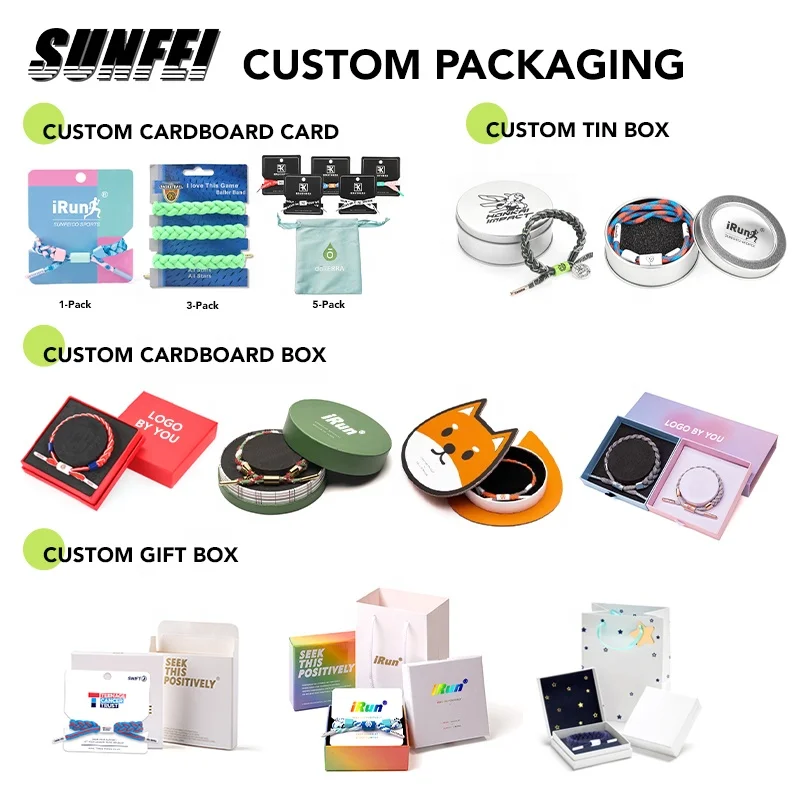 sunfei Custom Printed Logo Shoelace Bracelet designs Anime handmade Rope Shoelace Braided Bracelet adjustable rope bracelet