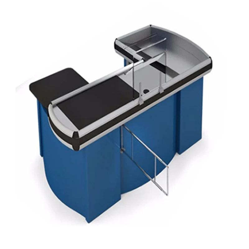 Gondola Checkout Counter Modern Retail Checkout Counters Supermarket Cashier Counter