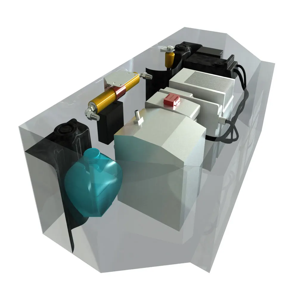 
Vehicle mounted battery compartment automatic gas cleaning fire extinguishing system 