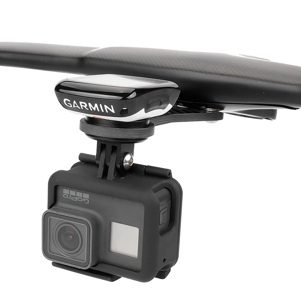 GUB 698 Carbon Fiber Bicycle Computer Holder Road Bike Integrated Cycle Stopwatch Mount For Garmin Cateye Bryton Wahoo