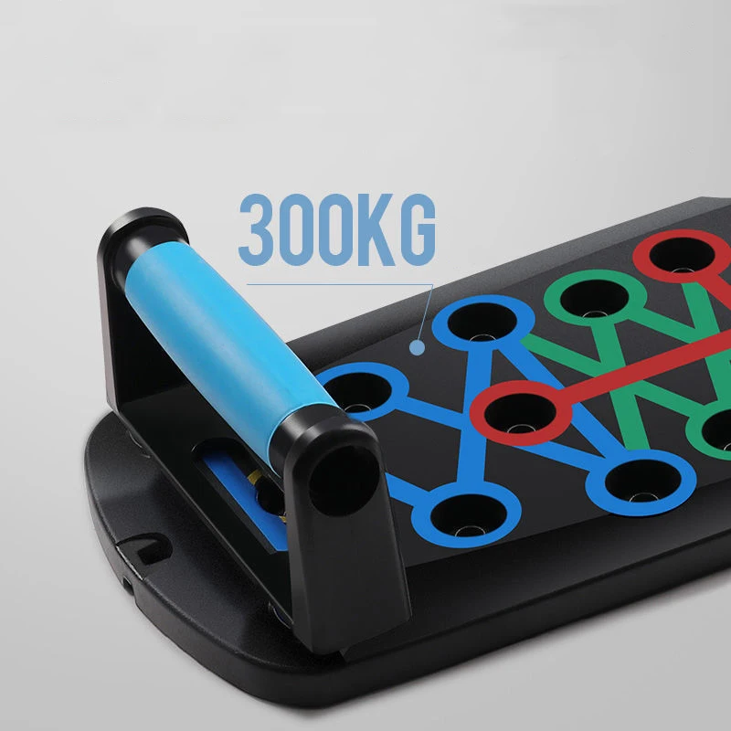 Adjustable Portable Foldable Push Up Frame Stand Bar Power Press Push Up Board With Resistance Bands