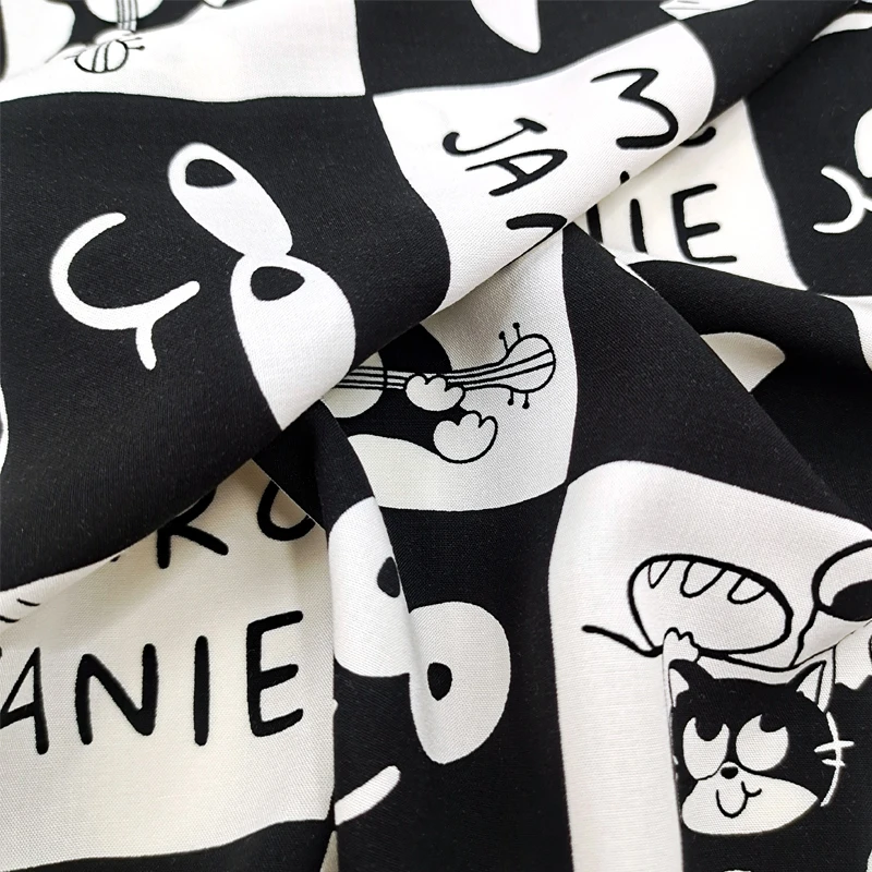 100% Rayon viscose 30*30 68*68 120gsm printed cheap breathable easy care soil release anti pill perspiration wholesale fabrics