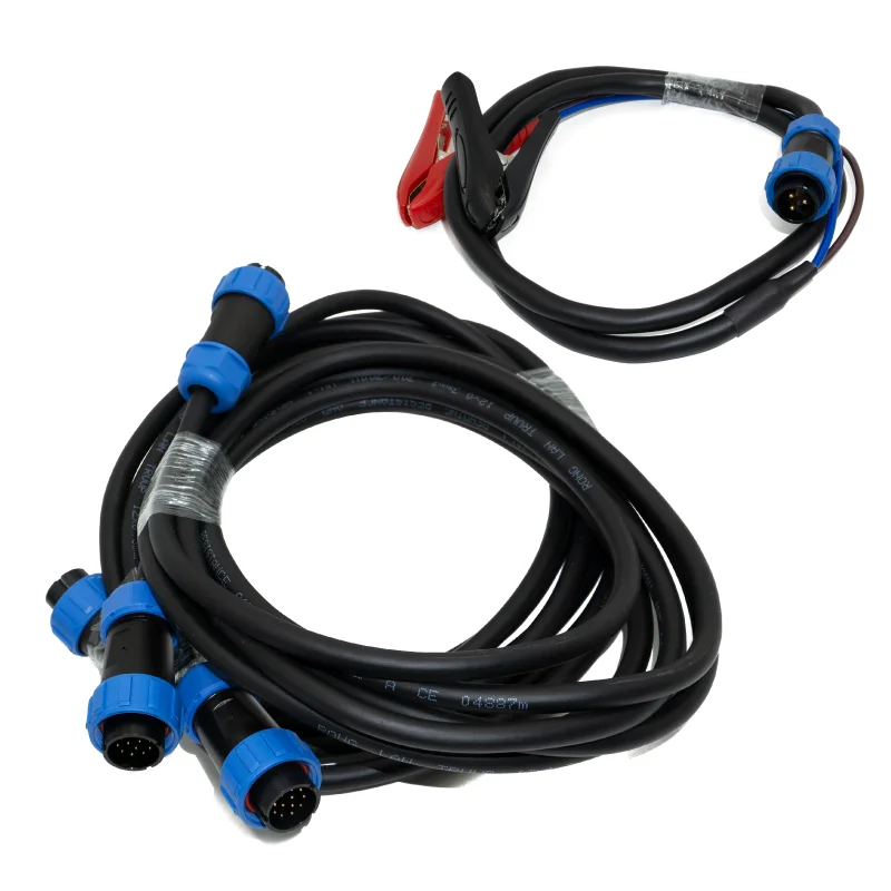 Прочный пользовательский WEIPU 3P/ 12P черный круглый прямой разъем/водонепроницаемый кабель с зажимом типа