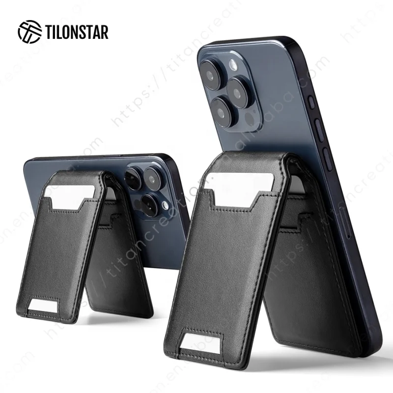 TILONSTAR TGPA100 оптовая продажа многофункциональный чехол для карт 3-в-1 кожаный кошелек смартфонов держатель большинства мобильных телефонов