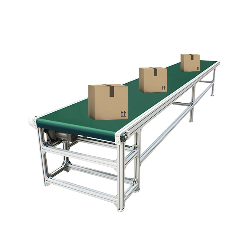 Power Conveyor Belt Food Grade Table For Truck Loading Unloading  Wide Rubber Belt Conveyor Machine Assembly Line Using