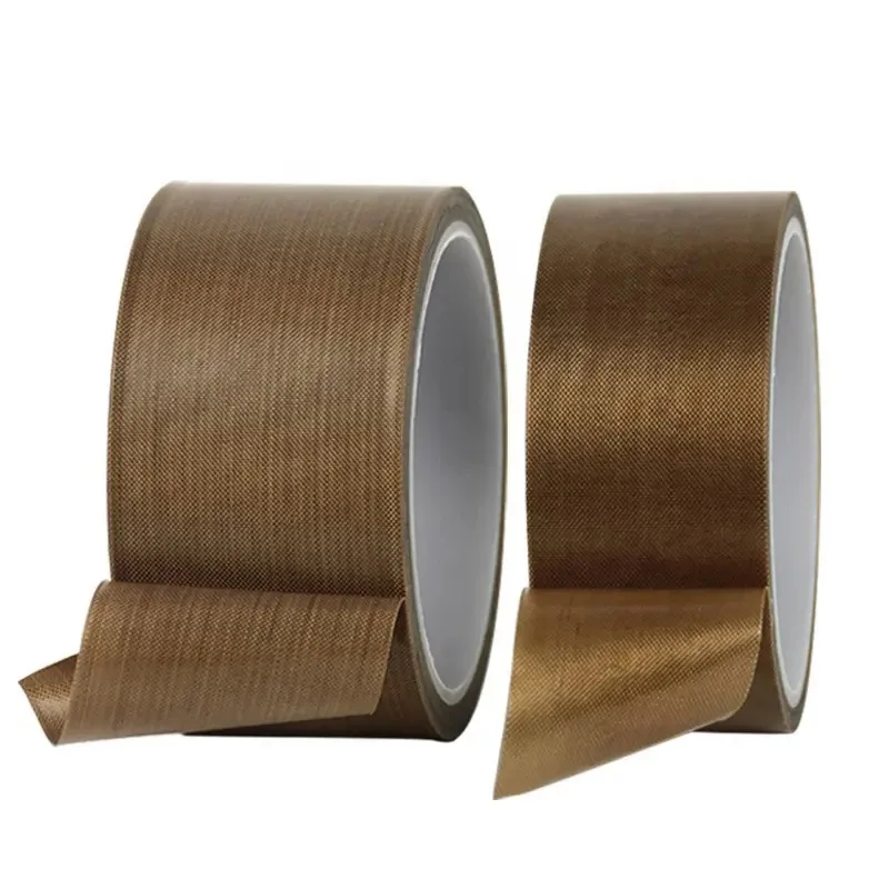 Jumbo Roll High Temp Resistant Coated Fiberglass Adhesive Cloth Tape PTFE Tape for Heat Sealer Sealing