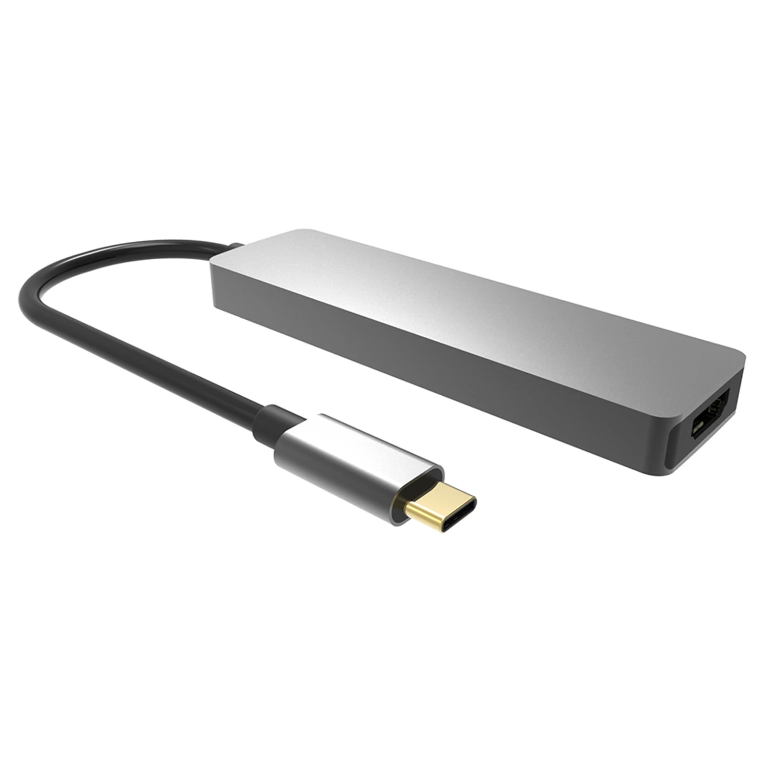 5 In 1 USB Type C Hub with HDMI TF Card Reader USB Type A Adapter Male To Female 8K Audio Extender for Laptop