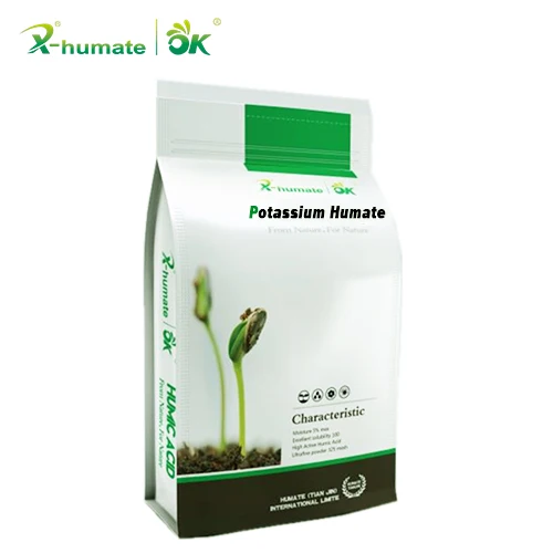 High Water Soluble Humic Manufacturer Organic Potassium Humate Crystal 70% Fertilizer