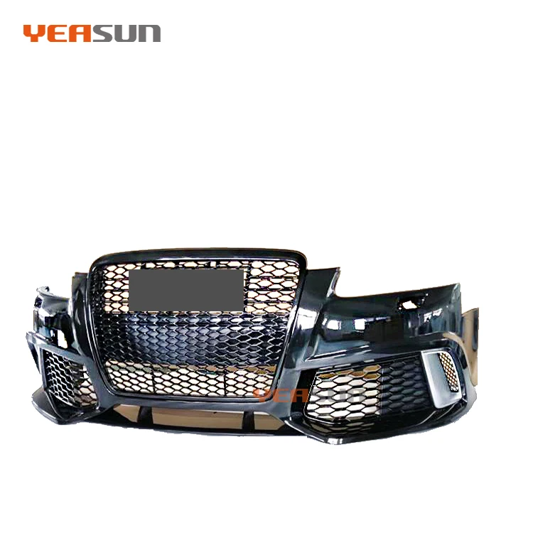 Передний бампер в сборе гоночный стиль RS6 PP материал комплект кузова для audi A6 автомобильный бампер 2004-2012