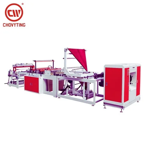 
New condition bottom seal bag on roll label garbage bag forming machine 