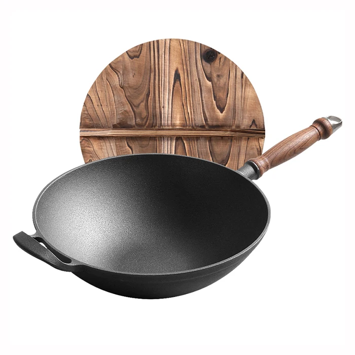 house hold products for kitchen home & kitchen red color round square chinese wok pan fry pan nonstick set ceramic cookware set