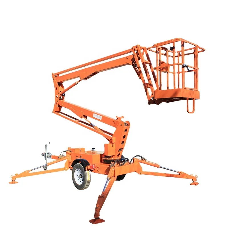 Hot Sale Indoor Outdoor 10m-20m Height Safe Durable Diesel Telescopic Boom Lift