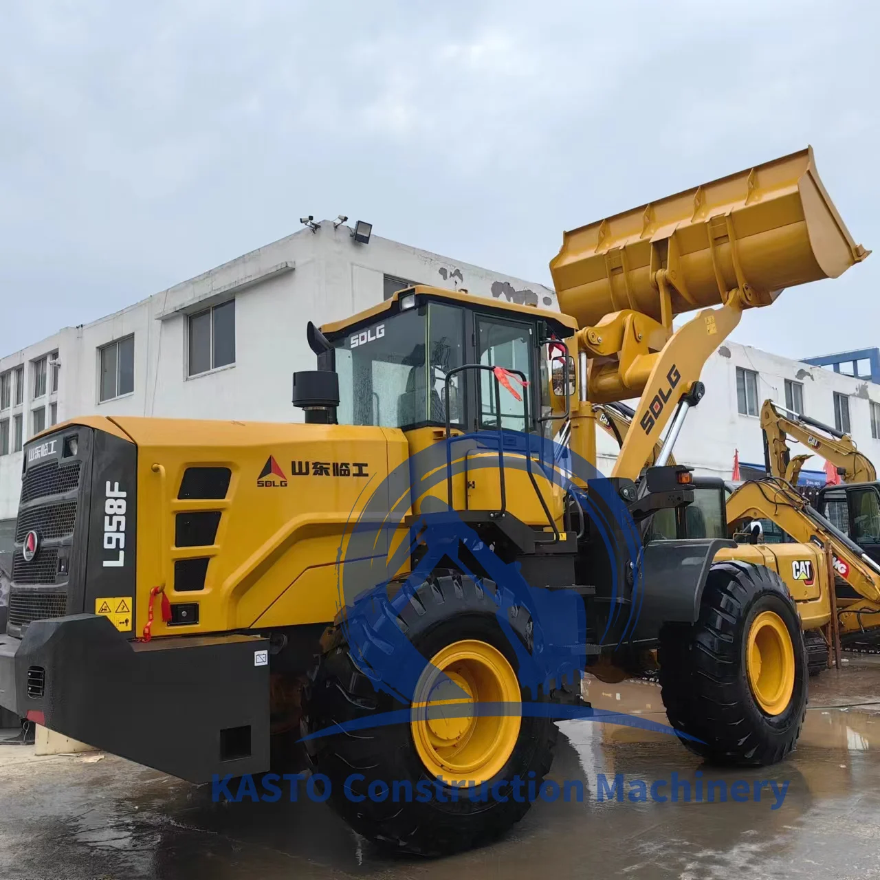 SDLG 958F payloader 2023 model 90% new SDLG lg958F wheel loader 6 ton front end loader LG958 LG956 CLG856