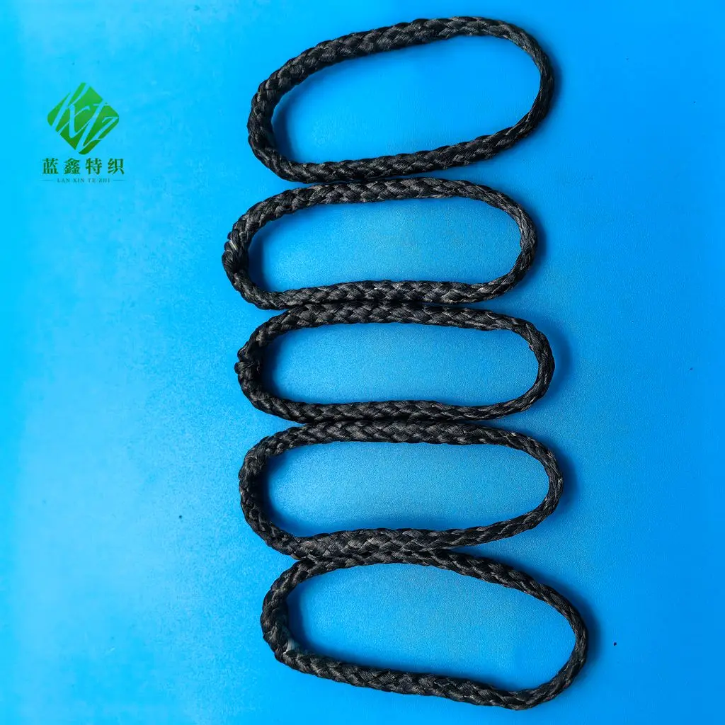 Durable Cord UHMWPE Rope With Loop for Sling UHMWPE Eye Splice Rope Custom Abrasion Resistant Insertion Continuous Loop Sewn