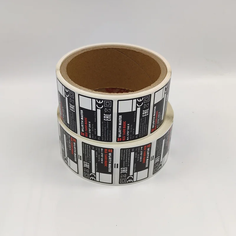 Premium quality OEM full color print industrial adhesive label stickers with competitive price