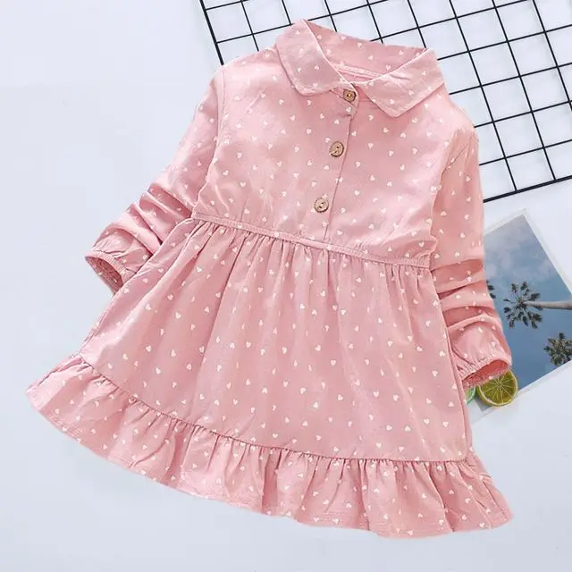 2021 new Korean version girl dress super western spring and autumn little girl print princess skirt fashion children skirt