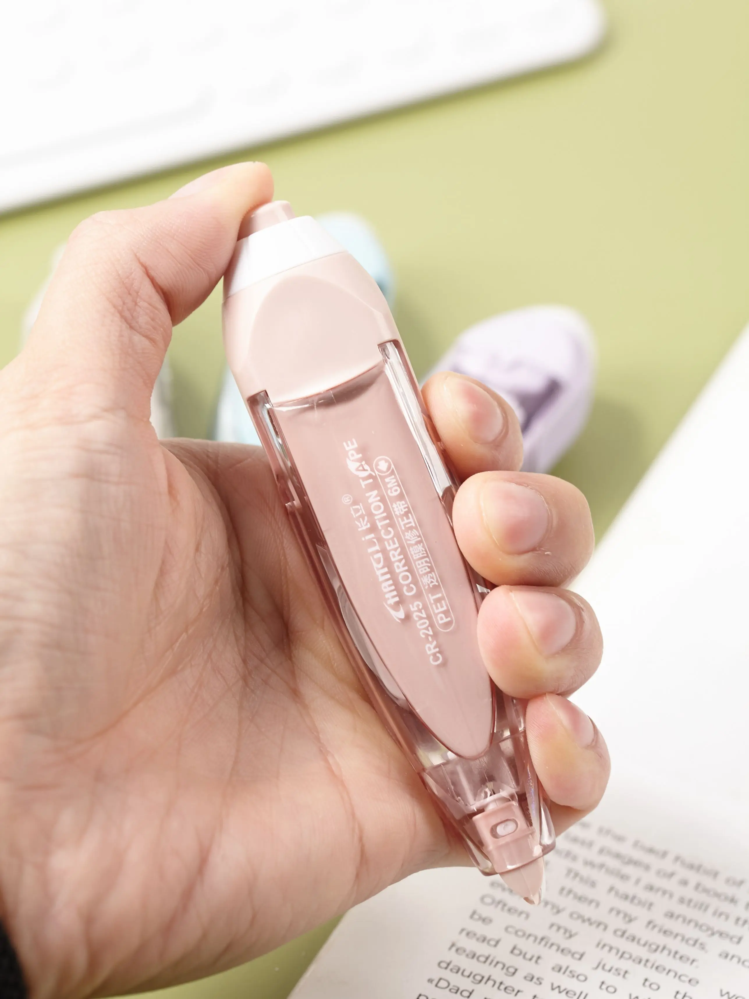 New Press Type Pen Style custom stationery Correction tape student corrector transparent  Refill whiteout correction Tape