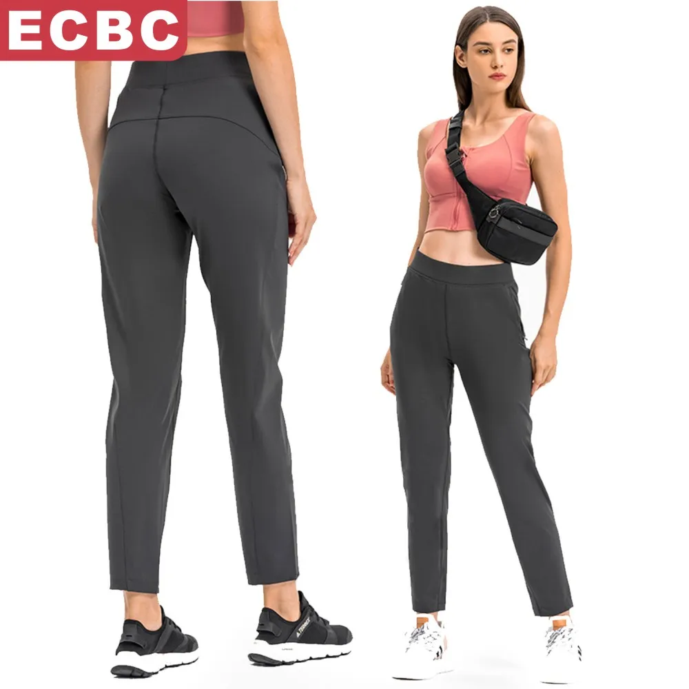 Оптовая продажа от производителя Lulu Lemon новые женские повседневные свободные дышащие штаны для йоги на молнии с карманами тренировочные леггинсы