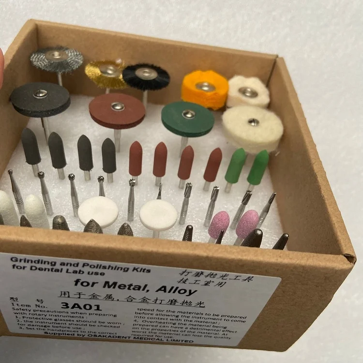 Grinding and Polishing Kits for dental lab use