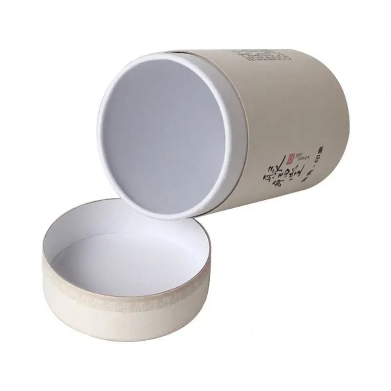 Private label Craft tubes empty foundation gift packaging t shirt/honey/tea/poster kraft cylinder packaging box