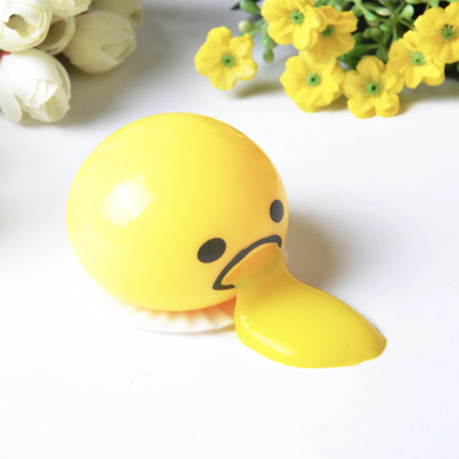 Fidget Toy Egg Yolk Anti Stress Reliever Relief Fun Gift Yellow Lazy Egg Joke Toy Ball Egg Squeeze Funny AntiStress Gift