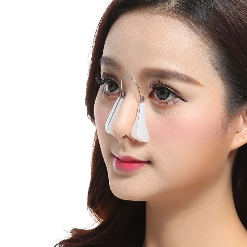 Nose Bridge Straightener Corrector Nose Shaper Clip up Lifting Soft Safety Silicone Rhinoplasty for Wide Crooked Nose Nasal Cli