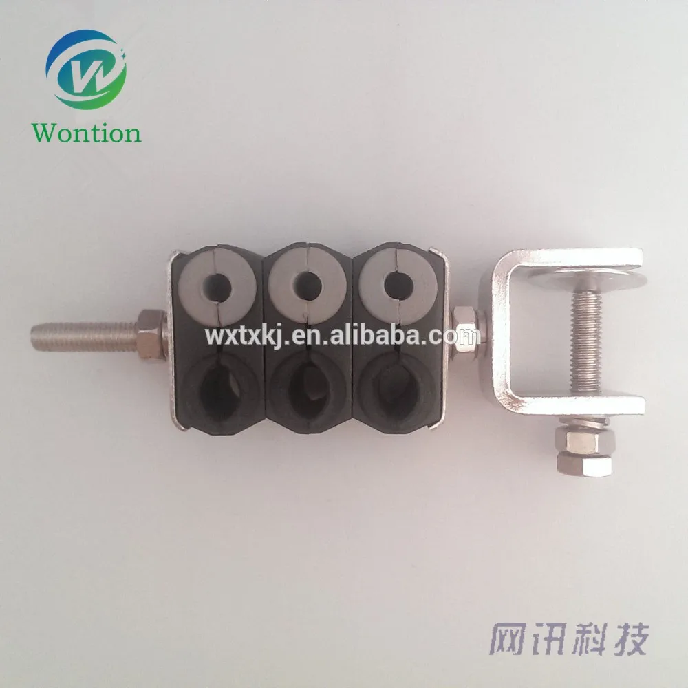 Cable clamp plastic/fiber optic cable clamp/7-10mm diameter cable clamp