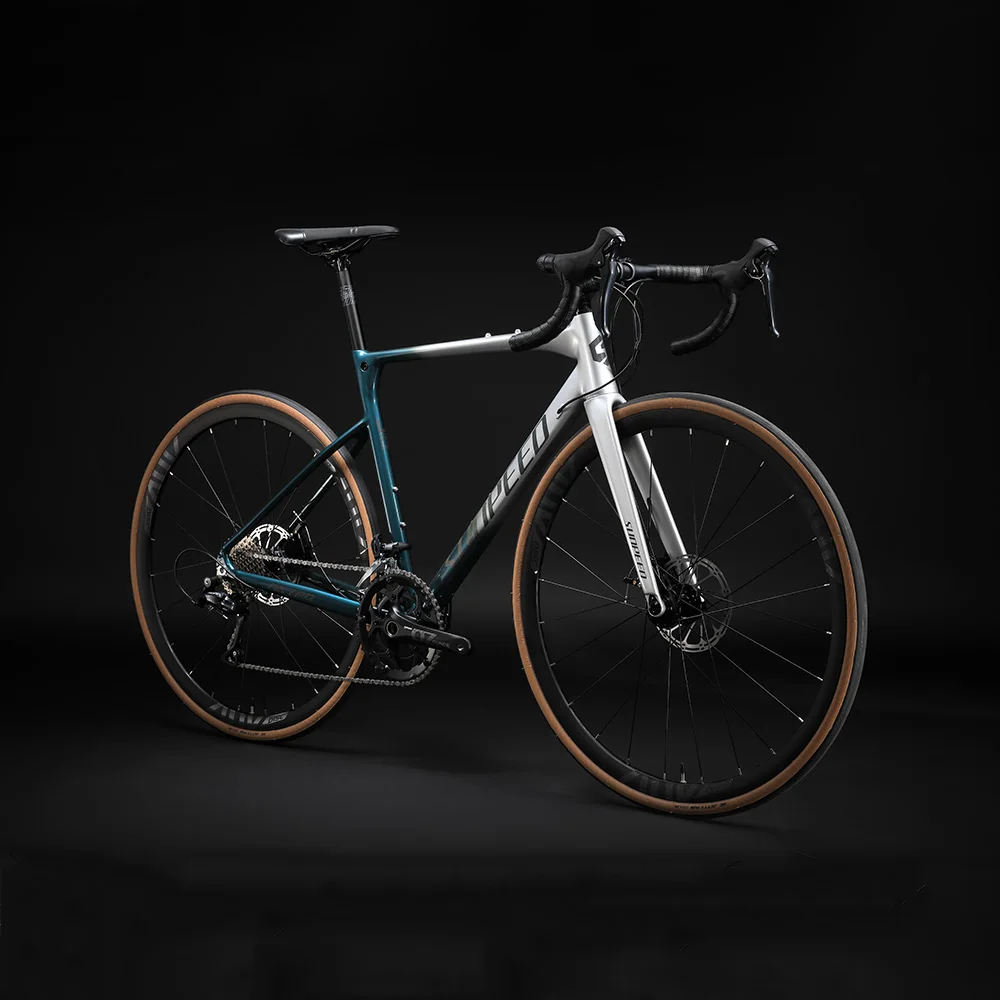 Aluminum Frame 700C 18SPD Hydraulic Disc Brake Bicicleta Adult Gravel Bike Bicycle with carbon fork