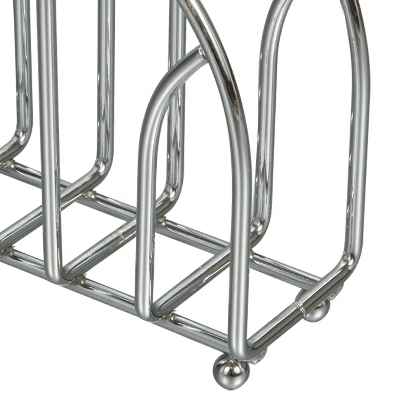 Kitchen Metal Napkin Holder Iron Wire Standing Paper Rack Tableware Hand Made Hot Sale Table Tissue Holder