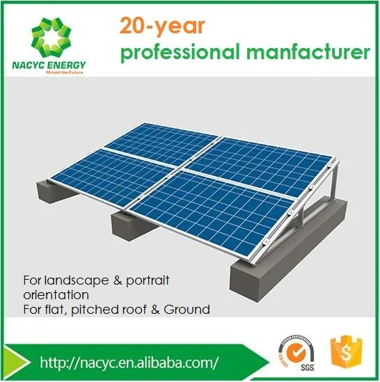 Home Flat Roof Solar Mounting System, Aluminum Roof Rack for Panels Solar Power System