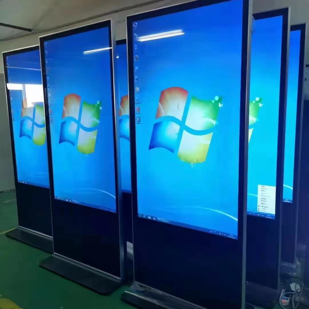 OEM 43 49  55 65 inch touch screen kiosk Ultra-thin Vertical Network Lcd Advertising Ads Machine 4K digital signage and displays