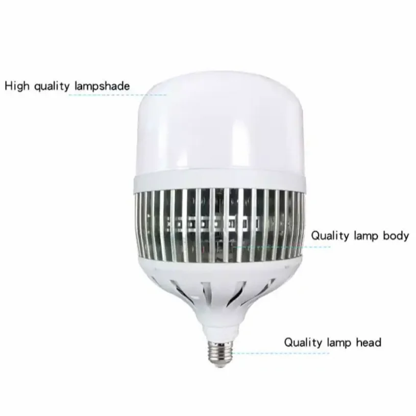 LED lamp light Good price aluminum fin heat dissipation 220V high-power ultra bright LED bulb for house school office factory
