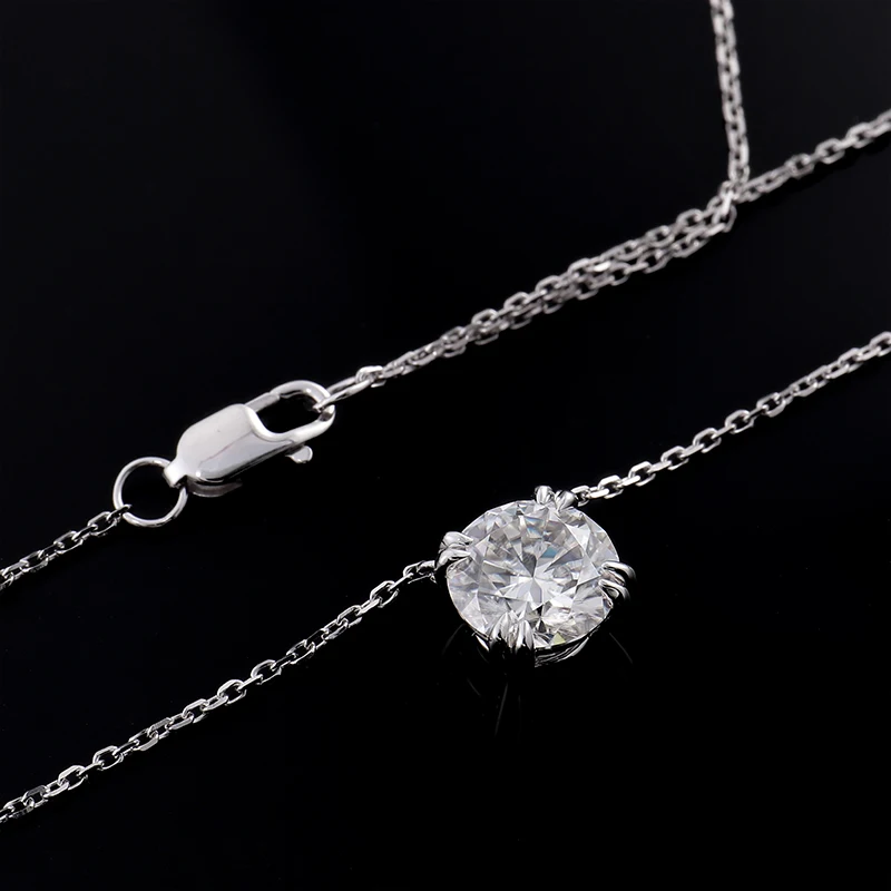 wholesale lowest price 1ct 2ct DEFGH color cvd hpht Lab Created Diamond Solitaire Pendant 14k gold fine jewelry pendant