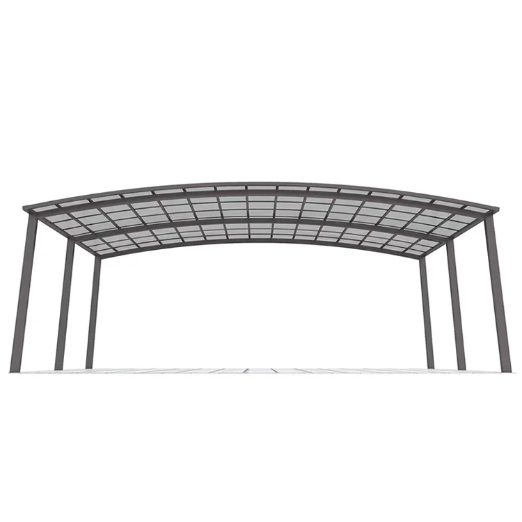 Factory Price Waterproof 2 Car Metal Aluminium Strong Wind Resistant Modern Carport