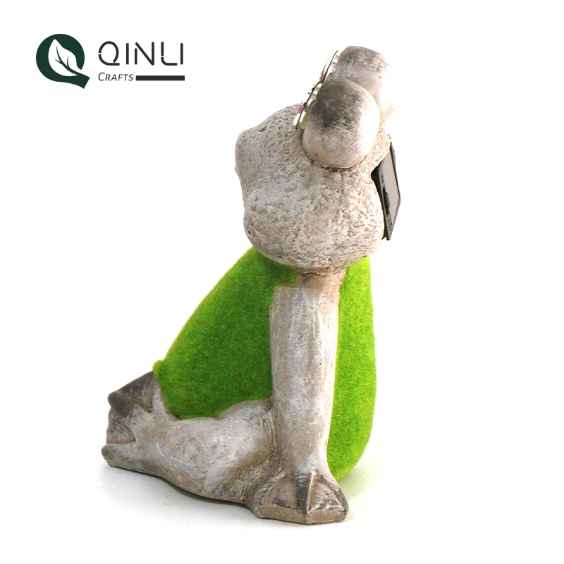 
Best Price Yard Decoration Pottery Made Solar Led Lights Outdoor Garden Ornaments 